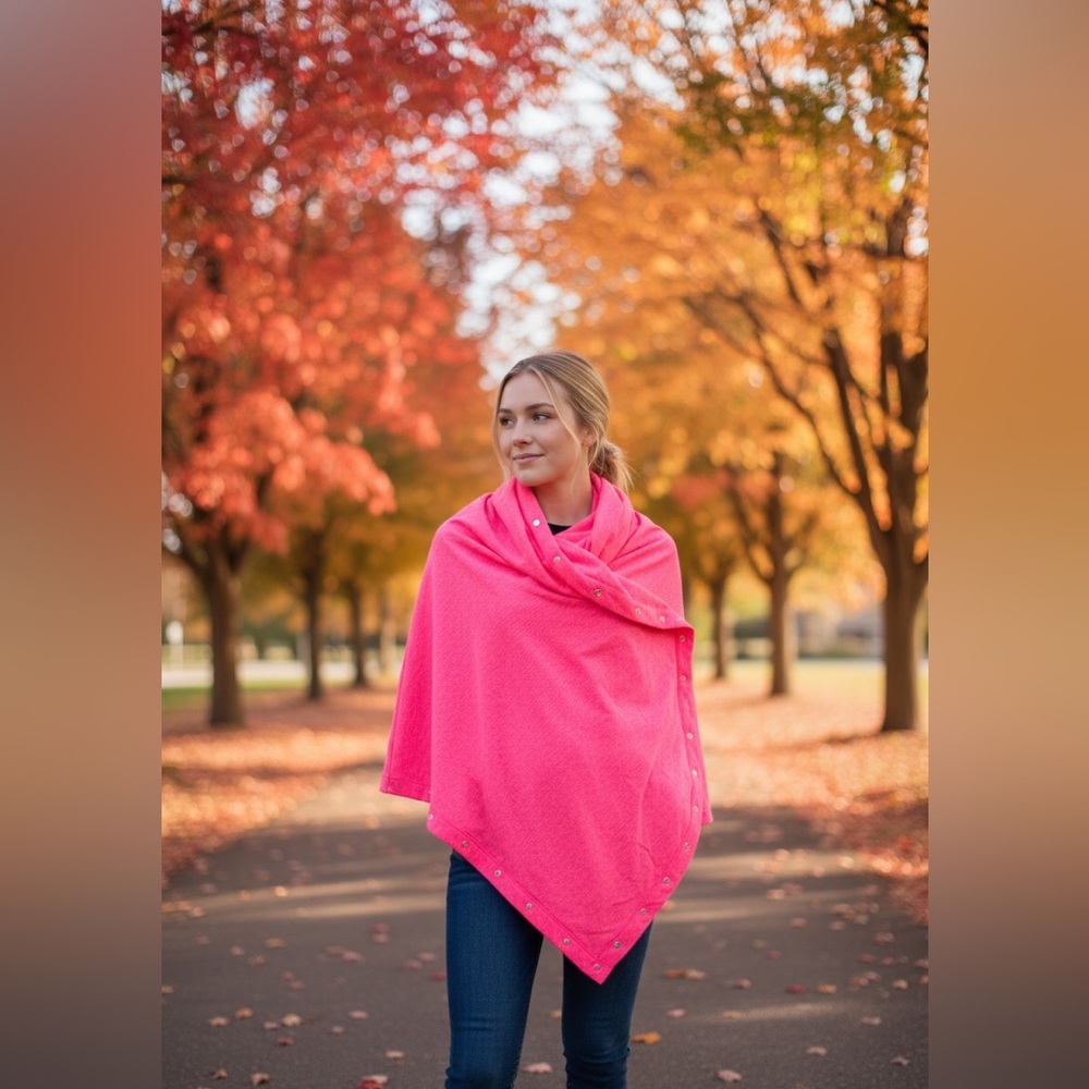 Lululemon Athletica Vibrant Pink Wrap with Grommet Detail - Picture 2 of 6